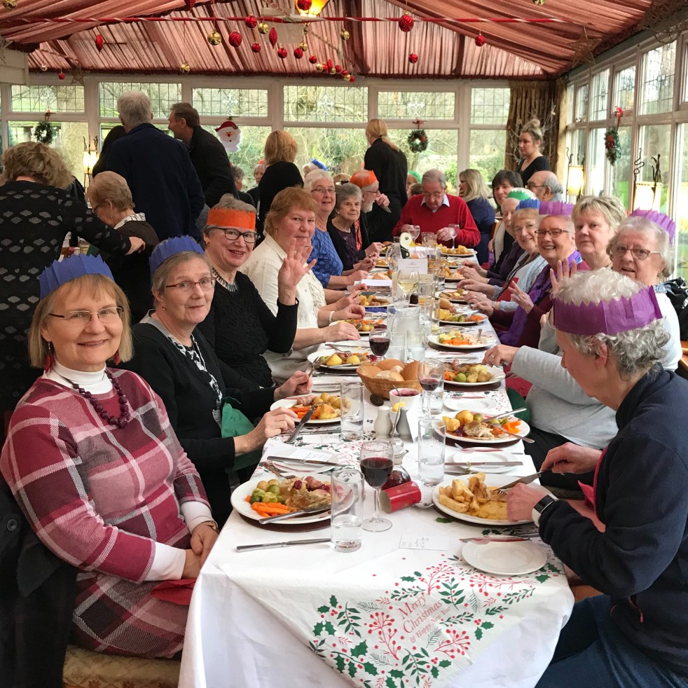 Clitheroe Country Market celebrates xmas lunch at the Calfs head at Worston